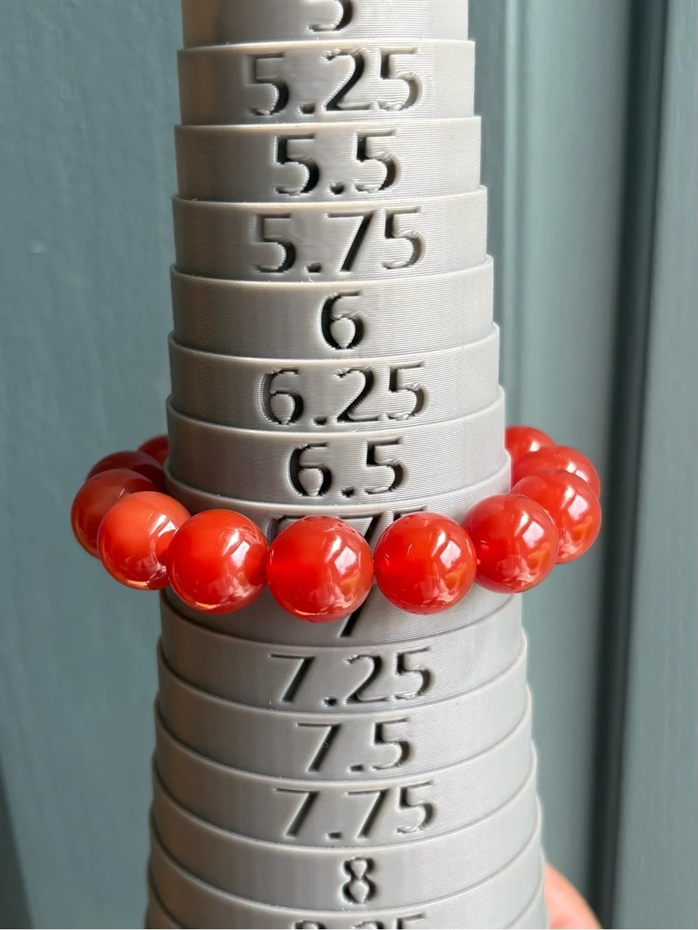 Jumbo Carnelian Crystal Bracelet 14mm